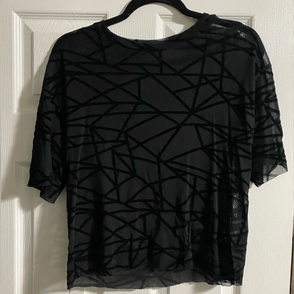 Black see-through t-shirt